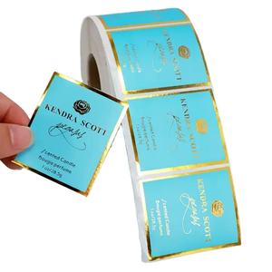 Étiquettes autocollantes dorées transparentes personnalisées et étanches pour autocollants d'emballage cosmétique fortement adhésifs - Product Image 4