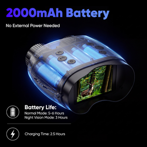 Binoculares Infrarrojos Digitales TAKMLY con Visión Nocturna 10X, Pantalla HD de 2.8'', Tarjeta TF de 64GB para Fotos/Vídeos, 1 Año de Garantía, 2624FT-10X Digi - Product Image 5