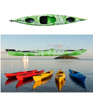Vendita all'ingrosso della fabbrica della cina miglior singolo Kayak <span class=keywords><strong>di</strong></span> mare all'ingrosso Sit-in Design per una persona uso in mancanza e fiume e mare 4.2M - Product Image 1