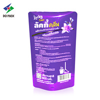Pochette en plastique à impression personnalisée sac chimique quotidien pochette debout 800ML sac d'emballage de détergent liquide