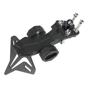 Penyangga Plat Nomor Motor Aluminium <span class=keywords><strong>Alloy</strong></span> Hitam <span class=keywords><strong>Fender</strong></span> Eliminator Bracket Registrasi untuk KAWASAKI ZX4R ZX4RR SE ZX-4RR - Product Image 3