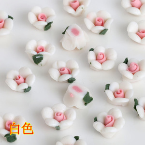 Flores de cerámica de 10 mm para decoración de uñas y teléfonos, accesorios multicolor para bricolaje - Product Image 2