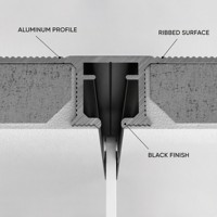Profil de rideau de plafond en aluminium noir, rail encastré, profil suspendu pour systèmes de rideaux intérieurs