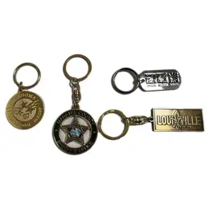 سلسلة مفاتيح معدنية مطلية بالمينا بشعار مخصص وتصميم مخصص بسعر رخيص من الجهات المصنعة