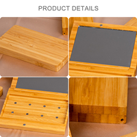 Palettes de maquillage magnétiques personnalisées avec logo pour fards à paupières, blush, étui compact rechargeable, miroir, cosmétiques en bambou, huile essentielle laser