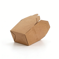 Boîtes à emporter résistantes à l'huile de qualité alimentaire, contenants en papier écologiques pour frites, nuggets de poulet, restauration rapide, emballage personnalisé