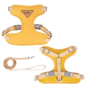 조절 가능한 스트랩과 벨이 있는 고양이 산책용 부드러운 면 소재 탈출 방지 하네스 - Product Image 5