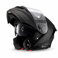 Casque de moto modulaire respirant certifié DOT, coque légère en ABS, casque de moto rabattable avec double visière