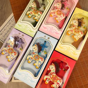 ซองใส่ของมงคลสไตล์ชาติพันธุ์ ปักลายดอกไม้ รูปทรง<span class=keywords><strong>ม้า</strong></span> ประดับด้วยเครื่องประดับเสริมดวง ปีนักษัตรวินชวง - Product Image 2