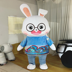 Costume <span class=keywords><strong>de</strong></span> mascotte <span class=keywords><strong>de</strong></span> <span class=keywords><strong>lapin</strong></span> <span class=keywords><strong>de</strong></span> dessin animé adorable, respirant, pour adultes, pour festivals et événements, plusieurs tailles - Product Image 4