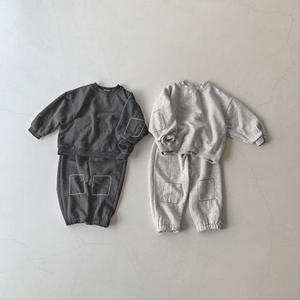 Custom OEM Spring Fall <b>Toddler</b> Boy Girl Clothes Cotton Lounge Wear Pajamas Baby Boys' Clothing Sets - Product Image 6