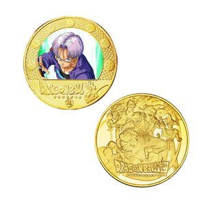 12 Pièces de Monnaie Commémoratives en Métal Plaqué Or 24K Dragon Ball Anime Japonais Roi Singe, Imprimées en Typographie, Collection Marque tcb - Product Image 6
