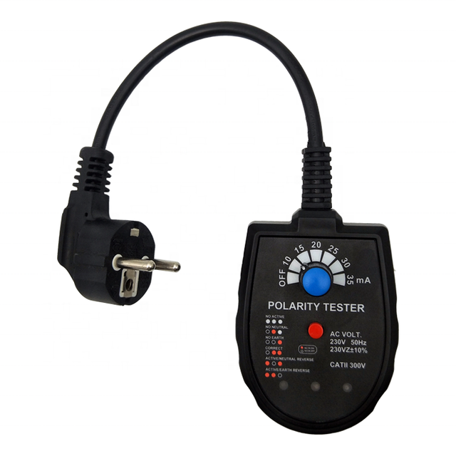 Home-used Socket Tester Outlet Tester RCD/GFCI Tester With Cable and ABS Flame Retardant S2001