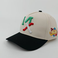 Topi Baseball Bordir 3D Meksiko untuk Pria, Warna Kontras, Model Distressed, Dapat Disesuaikan, Gorras De Béisbol Personalizadas (Tersedia)