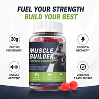 Gummies protéinés OEM/ODM pour le développement musculaire - Favorise la prise de masse maigre et le métabolisme énergétique, riches en protéines + complexe BCAA 60