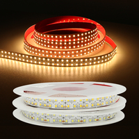 Bande lumineuse LED de haute qualité, ruban d'éclairage blanc, Flexible, étanche IP20 IP65 IP67, DC12V 24V 60 120 180 240 diodes/m 2835