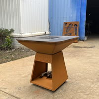 Barbecue en acier corten BonBowl en acier corten pour barbecue, grand foyer de barbecue en acier corten