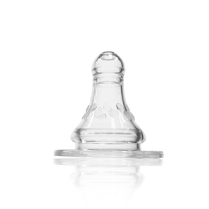 Tetina de Repuesto para Biberón de Bebé, de Silicona Suave de Grado Alimenticio, Libre de BPA, con Cuello Ancho, Sensación Natural, para Alimentación con Leche Materna - Product Image 1