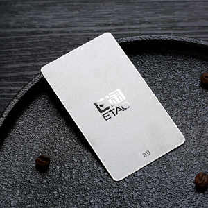 Tarjeta de regalo de Navidad de negocios de metal con ranura para Chip EMV DE CRÉDITO dorado de acero inoxidable multicolor con ranura para chip de 4442 - Product Image 5