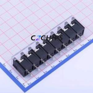 KF48S-9.5-8P Barrier Terminal Block Through hole Component (THT),P=9.5mm Connector With Cover Plate 9.5mm 1x8P Straight Pin - Product Image 2