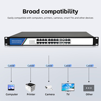 Switch Ethernet Gigabit No Administrado de 24 Puertos 10/100/1000Mbps, Switch de Red para Montaje en Rack con Capacidad de Conmutación de 52Gbps