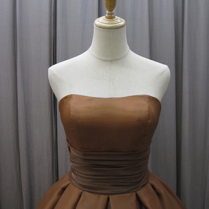 Robe de soirée longue en satin à épaules dénudées, robe de bal, robe de mariée, robe de fiançailles MZ0006 - Product Image 6