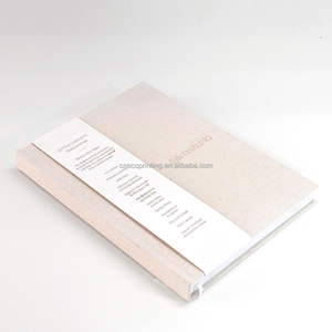 Diario de Bebé con Cubierta de Lino Color Marfil, Impresión Personalizada, para Regalo de Baby Shower - Product Image 1