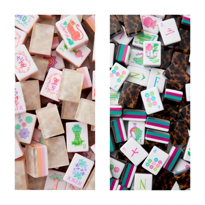 Mahjong Gold Leopard Ski White Lotus Best in Show Clear Small Love Bonito Premium Personalizado Tiger Xl Cowboy Birdie Mahjong - Product Image 1