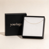 Petit carton rigide élégant personnalisé matériaux recyclés fermeture magnétique tiroir coulissant boîte-cadeau pour bijoux collier bague