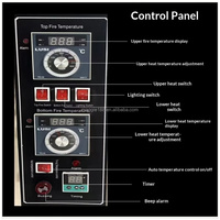 Four à convection commercial à double pont, 220V 50Hz, four rotatif pour boulangerie