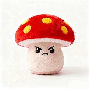 Peluche <span class=keywords><strong>de</strong></span> Hongo Rojo Enojado Personalizado <span class=keywords><strong>de</strong></span> Alta Calidad con Certificación CE y ASTM, Fabricante con MOQ Bajo - Product Image 2