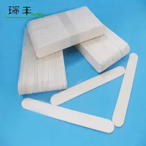 150mm high grade disposable wooden Paper Wrapped Sterile Tongue Depressor