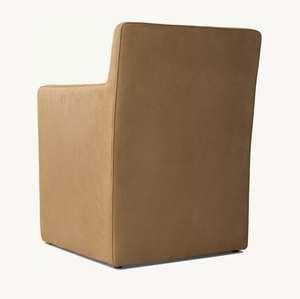 Chaise de salle à manger de luxe contemporaine Sassanid OEM mobilier de maison américain moderne fauteuil de salle à manger en cuir Matia - Product Image 4