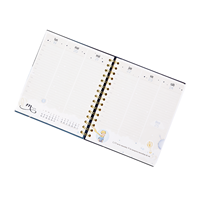 Cahier de bureau double face épaissi A5 en cuir de qualité supérieure avec logo personnalisé d'usine