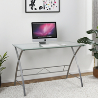 Table d'étude en verre convertible et extensible de bureau d'ordinateur acrylique moderne Offres Spéciales pour le bureau à domicile nouvelle caractéristique de support