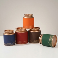 Boîte à thé en métal hermétique de qualité alimentaire avec logo personnalisable, adaptée au thé noir, au thé vert et au thé à la peau de mandarine.