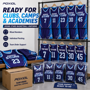 Tenues de basketball pour jeunes, ensemble maillot et short personnalisés, respirant, anti-humidité, sublimation, équipes scolaires, camps, junior - Product Image 6