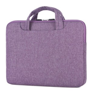Sac pour ordinateur portable en polyester, mallette d'affaires portable légère avec poignée, housse imperméable pour hommes et femmes, mallette de voyage 15,6 pouces - Product Image 5