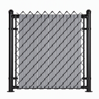 Clôture de jardin en treillis métallique galvanisé avec lames en PVC pour la protection de la vie privée, rouleau de clôture pour jardin, extérieur, résidentiel, périmètre