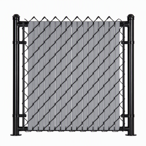 Clôture de jardin en treillis métallique galvanisé avec lames en PVC <span class=keywords><strong>pour</strong></span> la protection de la vie privée, rouleau de clôture <span class=keywords><strong>pour</strong></span> jardin, extérieur, résidentiel, périmètre - Product Image 5