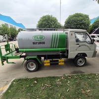 Camion arroseur multifonction électrique chinois 5 m³ pour le nettoyage des rues et la pulvérisation d'eau, camion-citerne à vendre