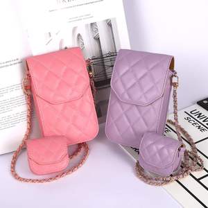 Japanese Korean Styles Woman Puffer Crossbody PU Phone Pouch Travel Shoulder <strong>Bag</strong> for <strong>Smartphones</strong> Below 6.5 Inches iPhone Samsung - Product Image 2