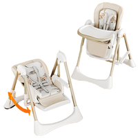 Chaise haute multifonctionnelle réglable en plastique Babybetter B8121, vente chaude, avec plateau pour bébés et tout-petits de 2 à 4 ans, pour l'alimentation
