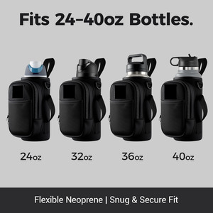 Sac de sport magnétique avec porte-bouteille, petit sac d'entraînement sportif à bandoulière avec poches pour téléphone et sangle d'épaule - Product Image 4