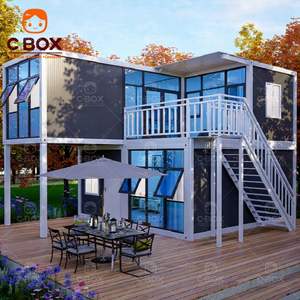 Cbox Upgrade Prefabricated Guesthouse Soundproof Modular Sandwich Panel Office 2 Story Cafe Bar Detachable Container House - Product Image 3