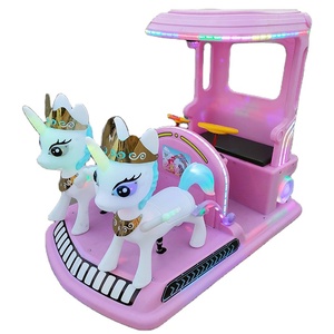 Voiture électrique pour enfants de luxe de haute qualité en gros, design licorne, voiture tamponneuse électrique 24V pour enfants avec télécommande - Product Image 2
