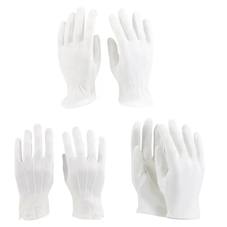 Made in China popular inexpensive custom welcome etiquette gloves white driver review gloves