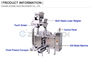 Factory Customization Multi-function Automatic Filling <b>Packaging</b> <b>Machine</b> for Food Pouches Popcorn Vertical Packing <b>Machine</b> - Product Image 2