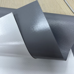 防风40盎司码头密封聚氯乙烯织物防挤物流聚氯乙烯涂层织物 - Product Image 1