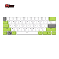 Royal Kludge Backlit RK RK61, Kapur Banyak Warna, Injeksi Arab Merah Jerman 3d, Doubleshot 61 Keycaps Anci Pbt